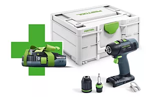 Festool boor-schroefmachine T 18+3 Basic 50Nm + gratis 4,0 Ah accu