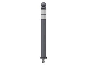 Pole Cone City 870 × ø 80 mm – Grijs/Wit + Kop