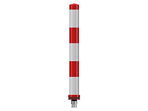 Pole Cone Traffic NS 800 × ø 80 mm – Rood/Wit