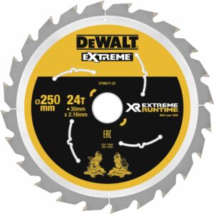 DeWalt cirkelzaagblad extreme runtime czb 250x30mm 24T