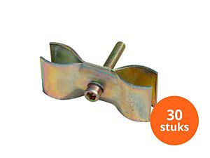 Bouwhekklem 42/42 met inbusbout | 30 stuks