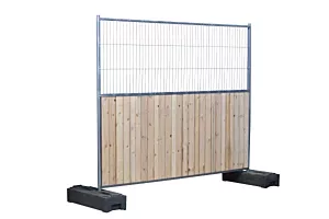 AIC combi cityfence hek met houten paneel 2,16x2m