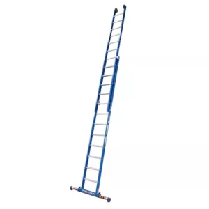 ASC XD opsteekladder 2x12 recht met stabiliteitsbalk