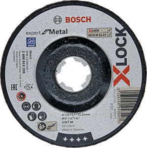 Bosch afbraamschijf x-lock 125 x 6 x 22,23 mm voor metaal