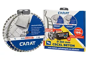 Carat diamantzaagblad CSCXL beton 2-pack 350x25,40mm