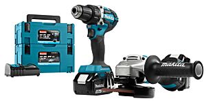 Makita combiset DLX2190TJ1 boren, schroeven en slijpen