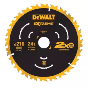 DeWALT cirkelzaagblad TCT 210x30x24T