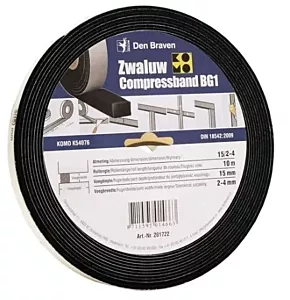 Den Braven compress band BG1 10x15mm rol 10m