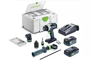 Festool accu klopboor-schroefmachine QUADRIVE TPC 18/4 5,0/4,0 I-Set