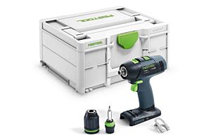 Festool accu boor-schroefmachine + gratis 4,0 Ah accu T 18+3-Basic