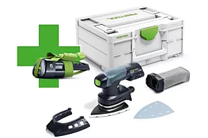 Festool accu deltaschuurmachine + gratis ERGO accu DTSC 400-Basic-ERGO