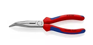 Knipex platspitse tang met zijsnijder 40 graden 200mm