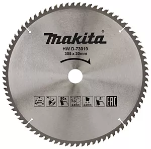Makita afkortzaagblad aluminium standaard 305x30x2,8 80T 5g
