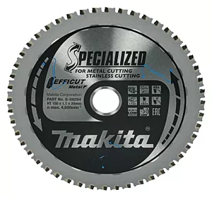 Makita cirkelzaagblad RVS/staal B-69294 150x20x1,1 48T 0g