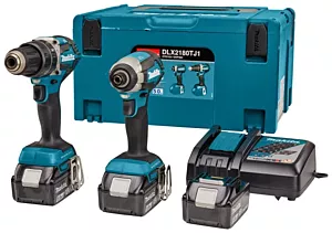 Makita combiset DLX2180TJ1 18V voor allround klopboor- en slagschroefklussen