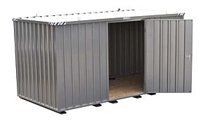 Materiaalcontainer bos 2x2m langszijde