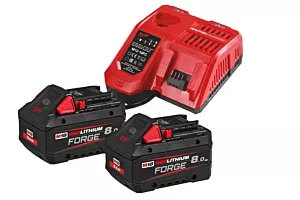 Milwaukee startset M18 FORGENRG-802 2x 8Ah lader 6A FORGE