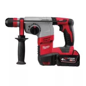 Milwaukee boorhamer HD18 HX-402C 24mm SDS-plus 2.4j. FIXTEC 2x 4.0Ah