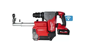 Milwaukee combihamer M18 ONEFHPX DEL-552C 32mm SDS-plus 5.0j ONE-KEY FIXTEC 2x 5.5Ah met stofafzuiging