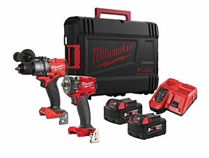 Milwaukee combiset 2-kit M18 FPP2B3-502X FUEL (FPD3+FIW2F12)