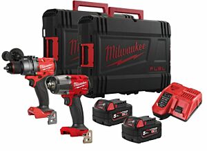 Milwaukee combiset 2-kit M18 FPP2F3-502X FUEL (FPD3+FMTIW2F12)