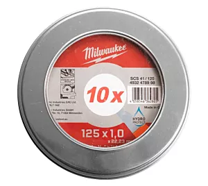 Milwaukee Doorslijpschijf metaal PRO+ SCS41 125 x 1mm dun 10 stuks