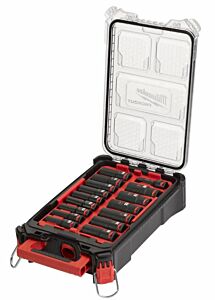Milwaukee Doppenset PACKOUT SHOCKWAVE 1/2'' lang (16-delig) 10-24mm