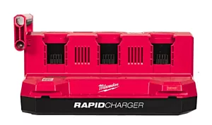 Milwaukee mobiele PACKOUT™ 6 Bay snellader M18 MPC6