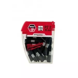Milwaukee Schroefbit SHOCKWAVE PZ2 25mm (25 stuks)