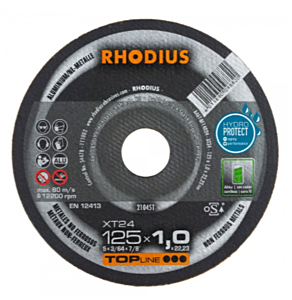 Rhodius doorslijpschijf XT24 125 x 1 x 22,23 mm voor nf-metalen