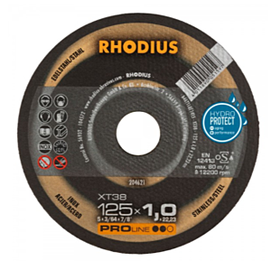 Rhodius doorslijpschijf XT38 230 x 1,9 x 22,23mm voor inox