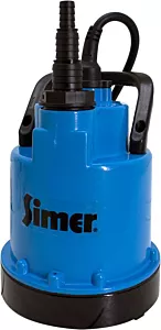 Simer 6 vlakzuigpomp 230V 3-trapsadapter 1”-3/4”-1/2”