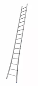 Solide ladder enkel 16 sporten met uitgebogen bomen