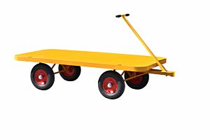 Trekwagen 2x1m 1200Kg met anti lek wielen