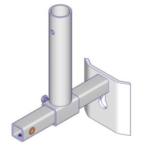 Vivatec - SafetyRespect Staanderbevestiging rond stalen balk 5040010