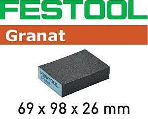 Festool schuurblok granat 69x98x26 120 GR/6