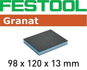 Festool schuurspons granat 97x120x13 120gr 6st