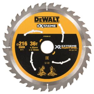 DeWalt cirkelzaagblad extreme runtime CZB 216x30mm 36T