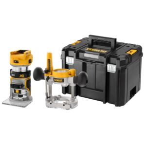 Dewalt dcw604nt-xj 18v xr brushless invalfrees met verwisselbare zool in tstak koffer (zonder accu/l