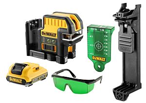 Dewalt dce0825d1g-qw zelfnivellerende  5 puntlaser + kruislaser groen 10.8v 