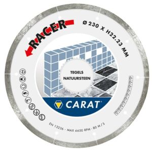 Carat diamantzaag tegels/nat.steen Ø230x22,23 mm, cdb racer