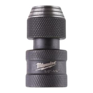 Milwaukee Doppen verloopstuk SHOCKWAVE 1/2'' naar Hex 1/4 schroefbit