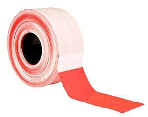 Actieset á 5 stuks foliefol afzetband rood/wit 80 mm x 500 m