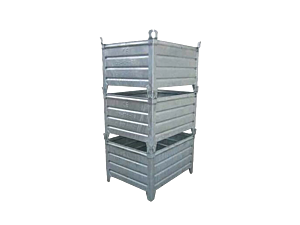 Stapelbak staal verzinkt 100x80x50cm 3 stuks