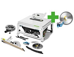 Festool zaagtafel TKS 80 EBS KT/W40 incl. extra zaagblad en patroon