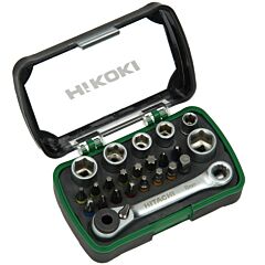 Hikoki Bitset 24-Delig Inclusief Doppen En