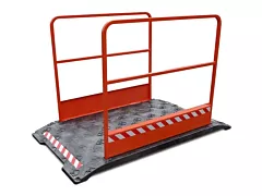 AIC Visser loopbrug kunststof 170x100cm incl. leuningen