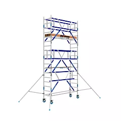 ASC rolsteiger 75x250cm platformhoogte 4m dubbelzijdig voorloopleuning