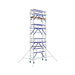 ASC rolsteiger 75x250cm platformhoogte 6m dubbelzijdig voorloopleuning