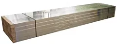 Metselprofiel aluminium met houten klossen